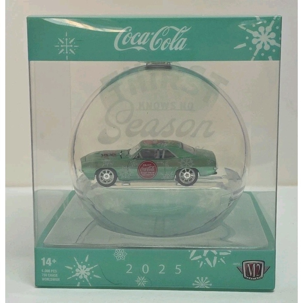 2025 M2‎ Machines Christmas Ornament CocaCola 1969 Chevy Camaro